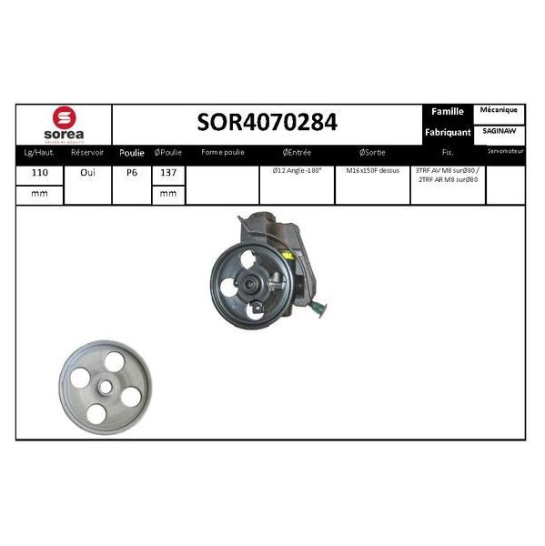 Eai Bomba de Direcção Assistida / Psa - SOR4070284