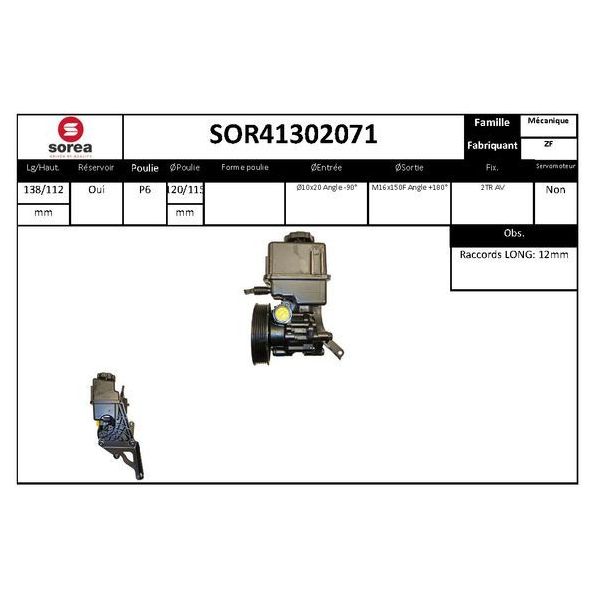 Eai Bomba de Direcção Assistida / Mercedes - SOR41302071