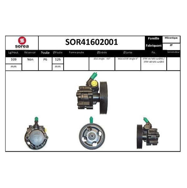 Eai Bomba de Direcção Assistida / Psa - SOR41602001