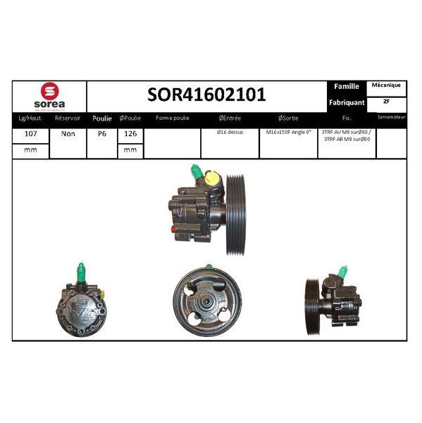 Eai Bomba de Direcção Assistida / Psa Fiat - SOR41602101