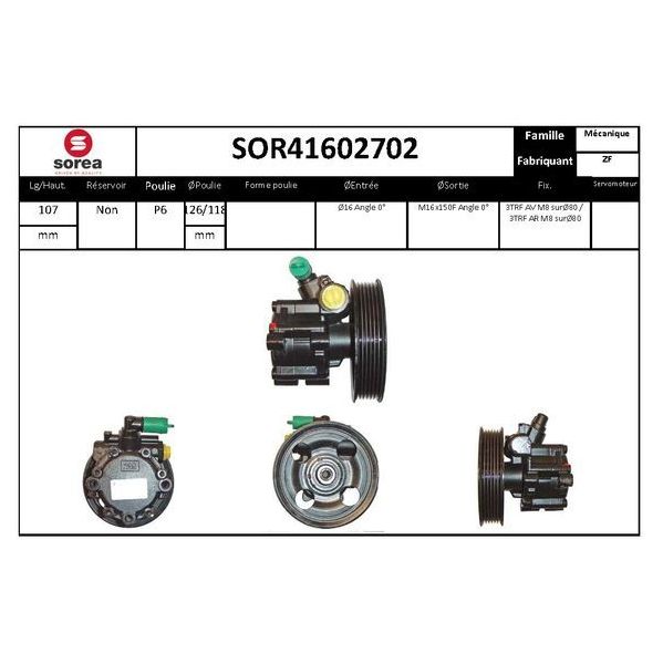 Eai Bomba de Direcção Assistida / Alfa - SOR41602702