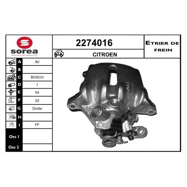 EAI Pinça de Travão - 2274016