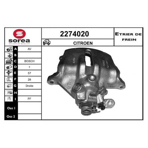 EAI Pinça de Travão - 2274020