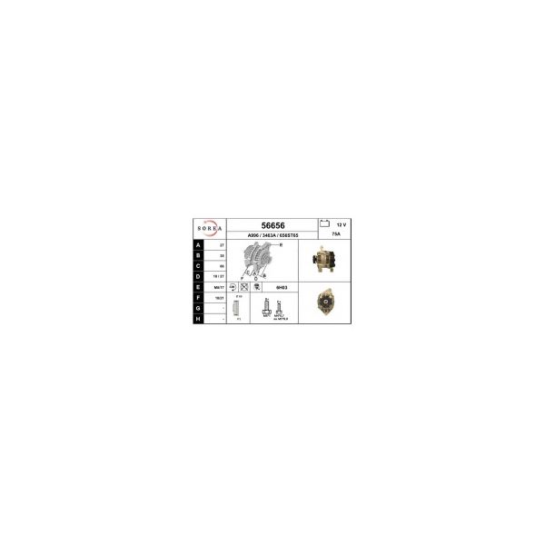Eai Alternador / Renault 56656