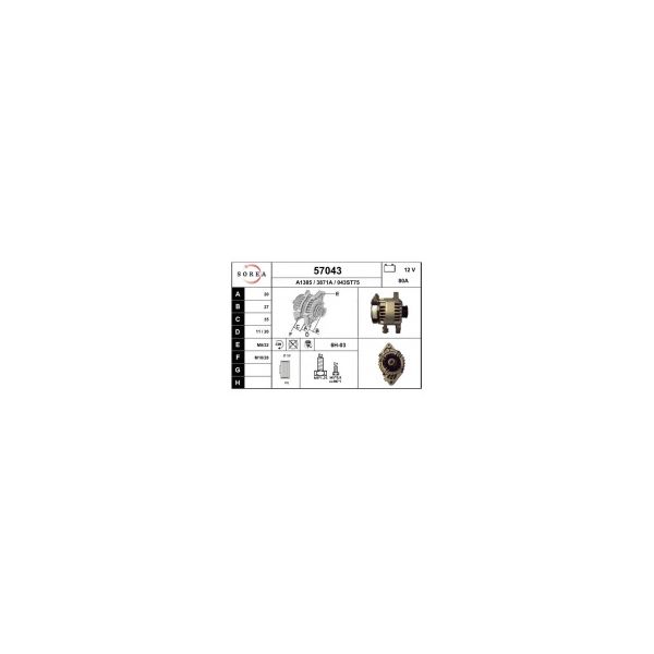 Eai Alternador / c1 1.0 57043