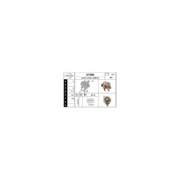 Eai Alternador / Smart Fortwo 57390