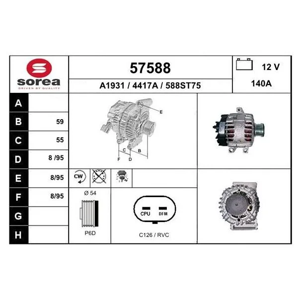 EAI Alternador - 57588