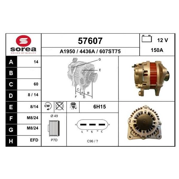 EAI Alternador - 57607