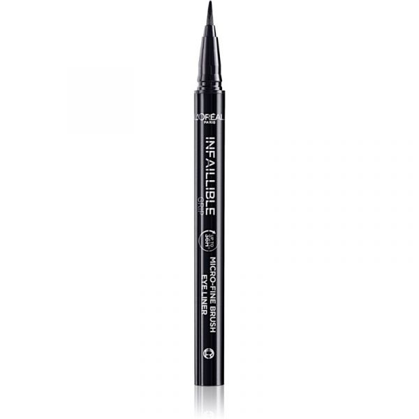 L'Oréal Paris Infaillible Grip 36h Micro-fine Liner Delineador com Corretor Tom 01 Obsidian Black 0,4 g