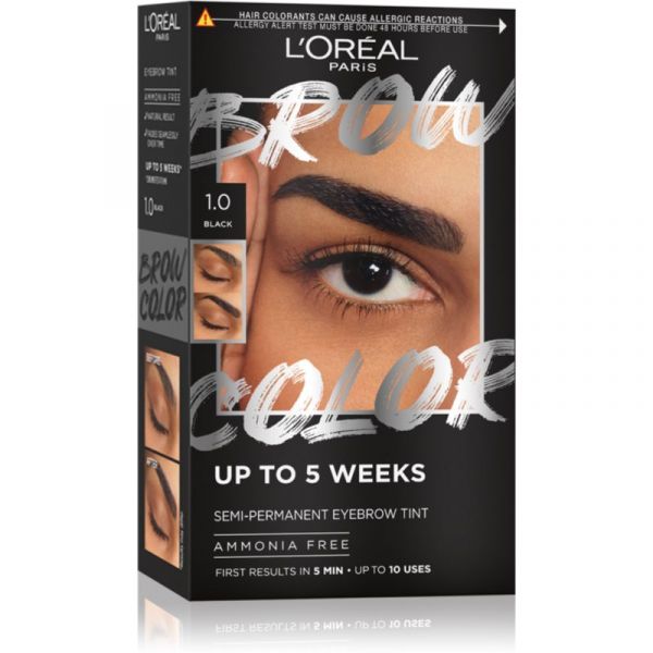L'Oréal Paris Brow Color Coloração para Sobrancelhas Tom 1.0 Black 1 Unidade