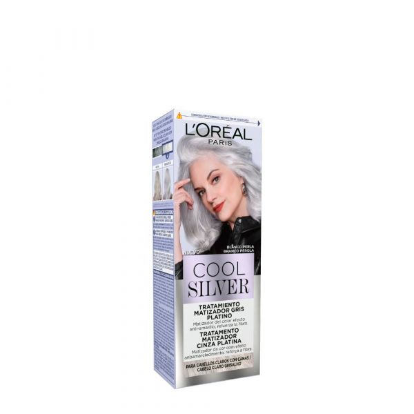 L'Oréal Paris Cool Silver Tratamento Tonificante Cabelo Cinza Platinado 114ml