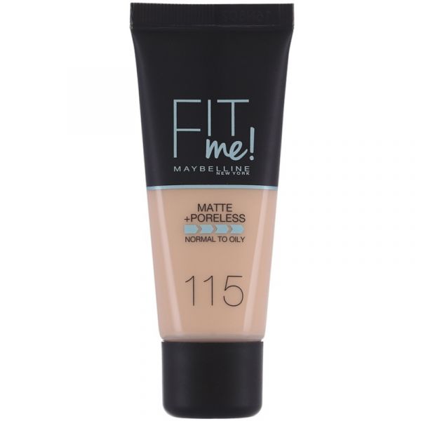 Maybelline Fit Me Matte and Poreless Base Líquida Tom 115 Ivory 30ml