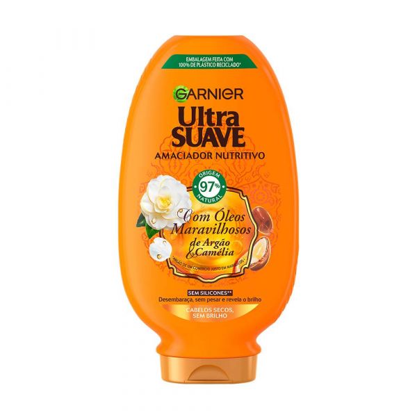 Garnier Ultra Suave Óleos Maravilhosos Condicionador Cabelo Seco 400ml
