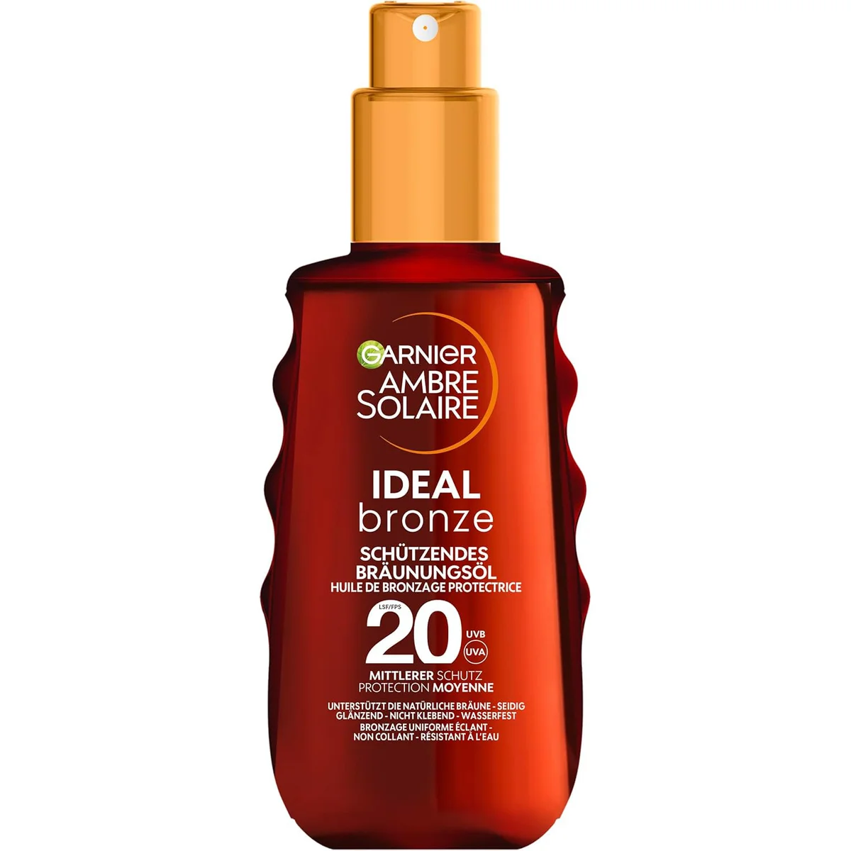 Óleo Bronzeador Protetor Solar Ideal Bronze FPS20 150ml Garnier Ambre Solaire