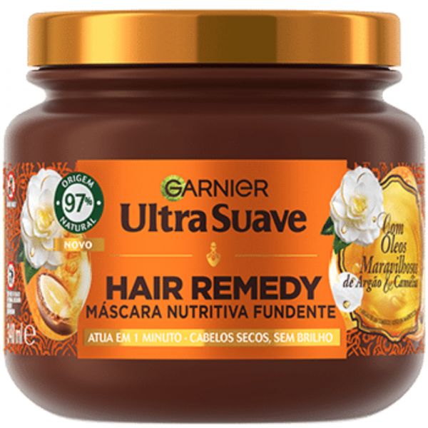 Garnier Ultra Suave Hair Remedy Máscara Óleos Maravilhosos Argão e Camélia 340ml
