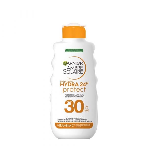 Protetor Solar Garnier Ambre Solaire Hydra 24h Leite SPF30 175ml
