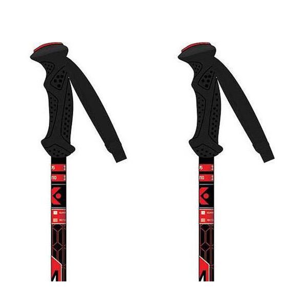 Kerma Bastões de Ski Vector Team Black / Red