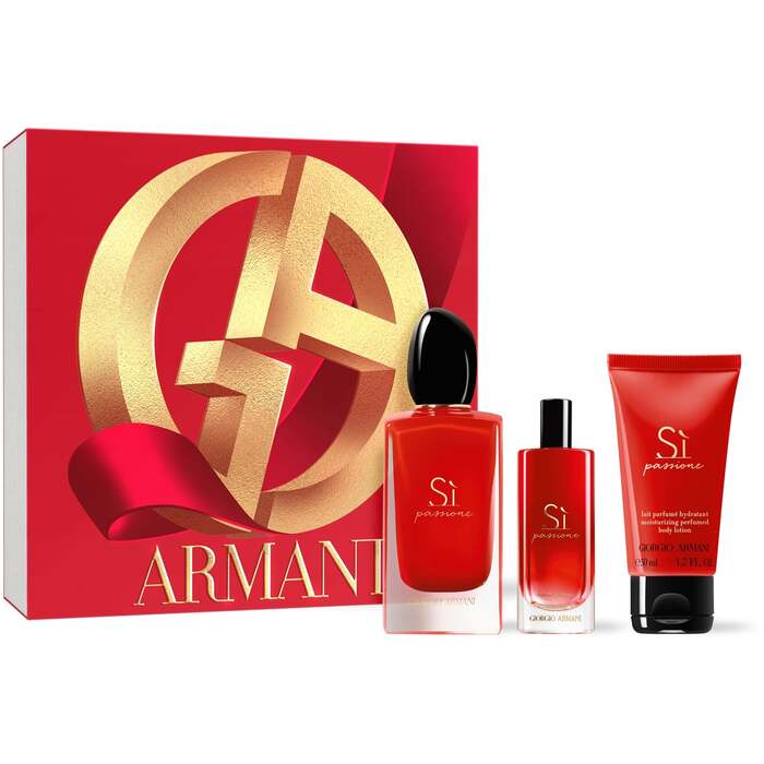 Conjunto Sí Passione EDP 100 ml, Loção Corporal 50 ml aminiatura EDP 15 ml