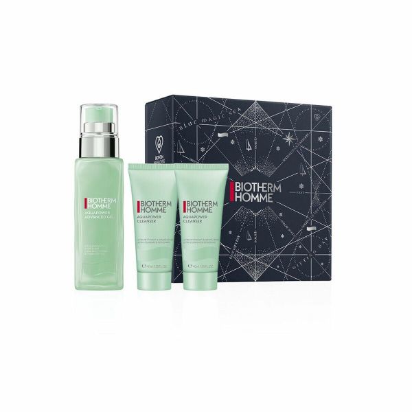 Biotherm Homme Aquapower Advanced Gel 75ml Conjunto 3 Peças Coffret