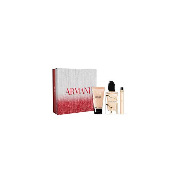 Armani Sì Eau de Parfum 100ml + Loção Corporal 50ml + Eau de Parfum 10ml Coffret