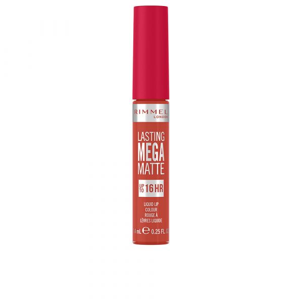 Rimmel Lasting Mega Matte Batom Tom Líquido Leve e Mate 16 H Tom Scarlet Flames 7,4 ml