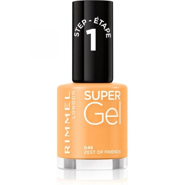 Rimmel Super Gel Unhas de Gel sem Usar Lâmpada UV/LED Tom 046 Zest of Friends 12ml