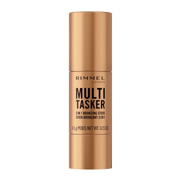 Rimmel London Bastão De Bronzeamento Multitasker 3 Em 1 #02-médio 4,5g