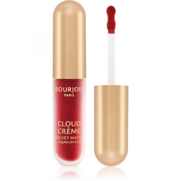 Bourjois Cloud Crème Velvet Matte Batom Líquido Ultra-matificante Tom #08-Cherie Cherry 3ml