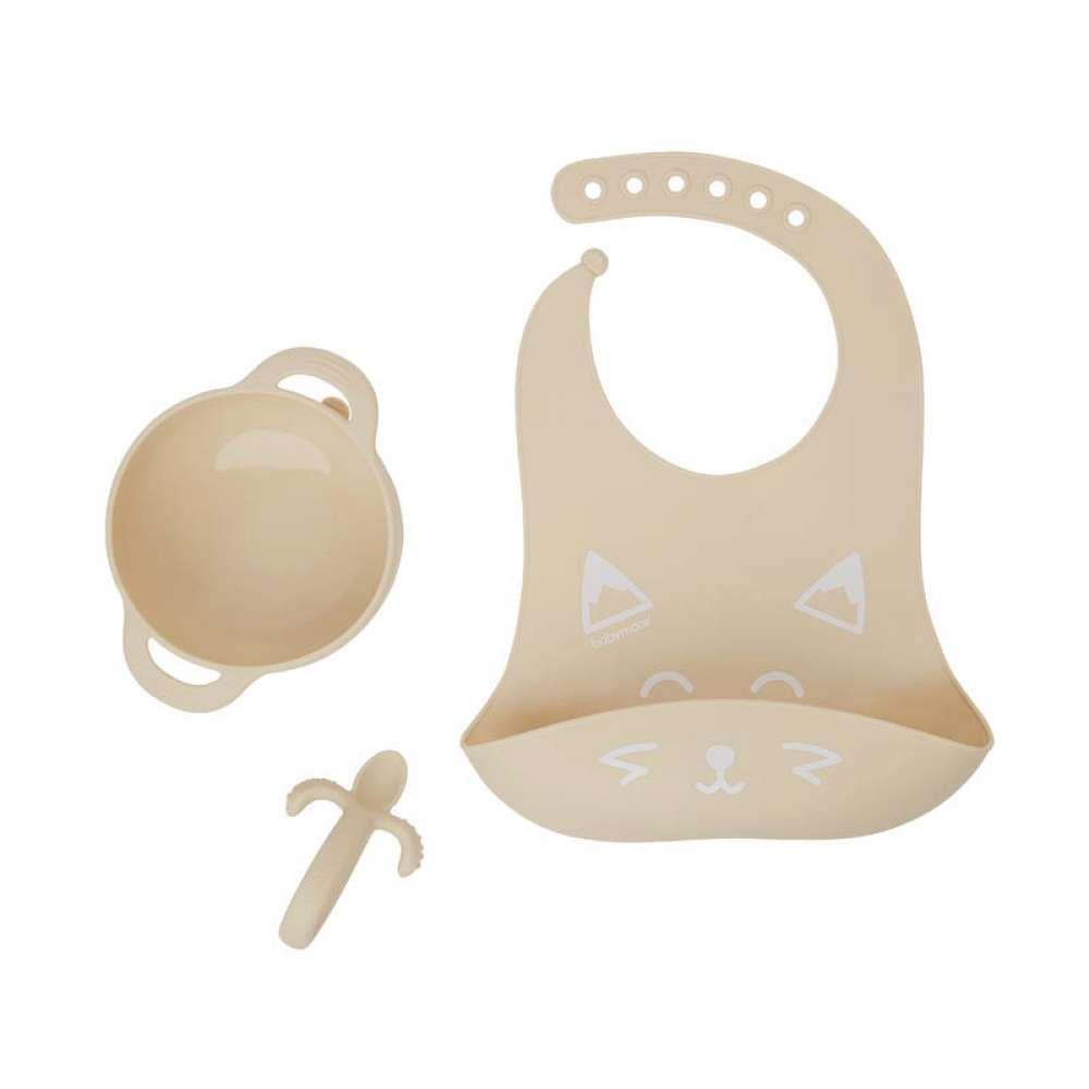 Conjunto de alimentação Babymoov em Silicone Raposa
