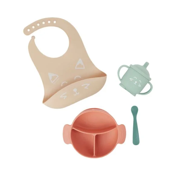 Babymoov Conjunto Refeição 4 Peças Learnísy Terracota