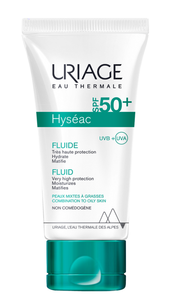 Uriage Hyséac Fluido Matificante SPF50+ 50mL – Proteção & Matificação