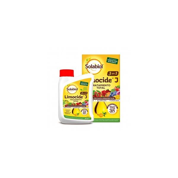 SOLABIOL | Limocide J | Triple Acci?n Ecol?gico | Insecticida, acaricida, fungicida | Cuidado ecol?gico | Efectos visibles en 3H | Sin residuos | 100mL para 10L a 25L de agua 286601446