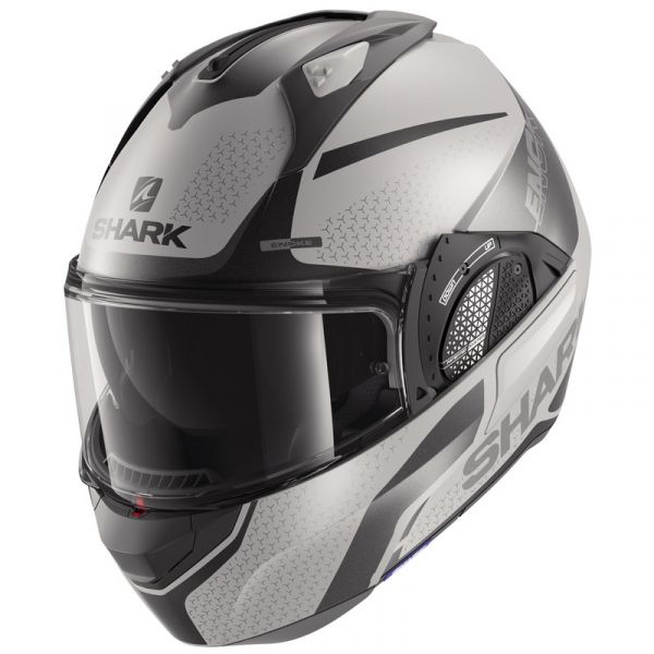 Shark Capacete Evo-gt Encke Silver Anthracite Black Xs