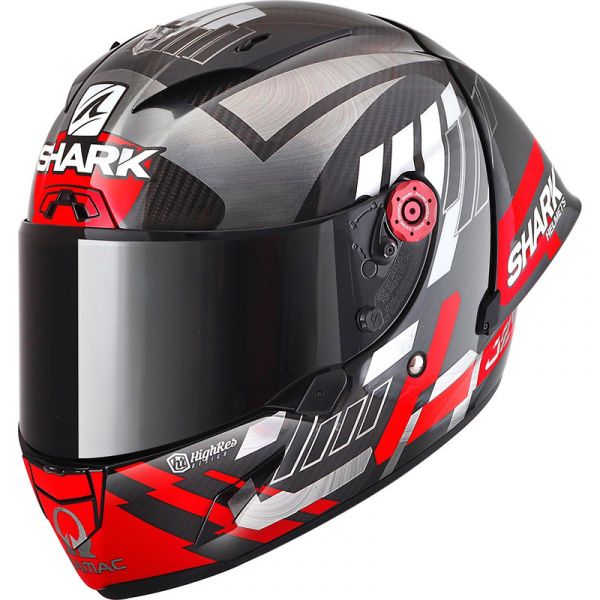 Shark Capacete Race-r Pro Gp 06 Replica Zarco Winter Test Carbon / Chrom / Red M