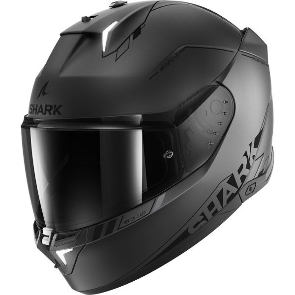 Shark Capacete Skwal i3 Blank Sp Mat Anthracite / Black / Silver M