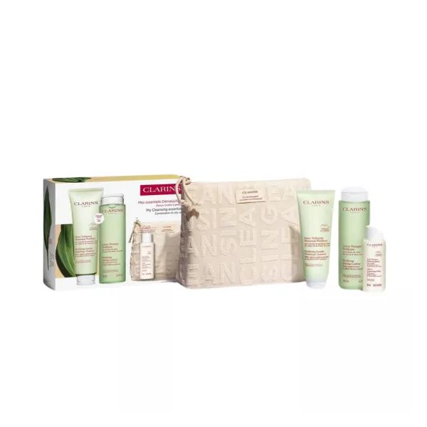 Clarins Purifying Gentle Foaming Cleanser 125ml + Purifying Toning Lotion 200ml + Velvet Cleansing Milk 50ml Coffret