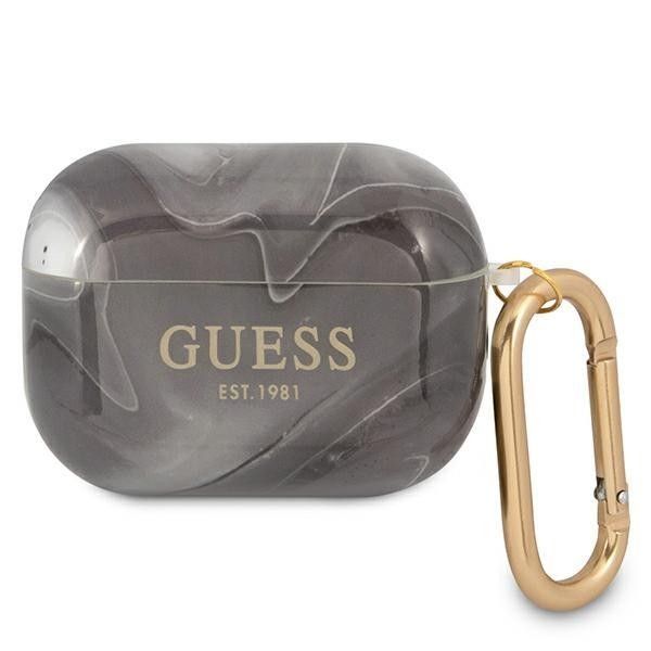 Guess Capa Guapunmk AirPods Pro Black / Black Marble Collection