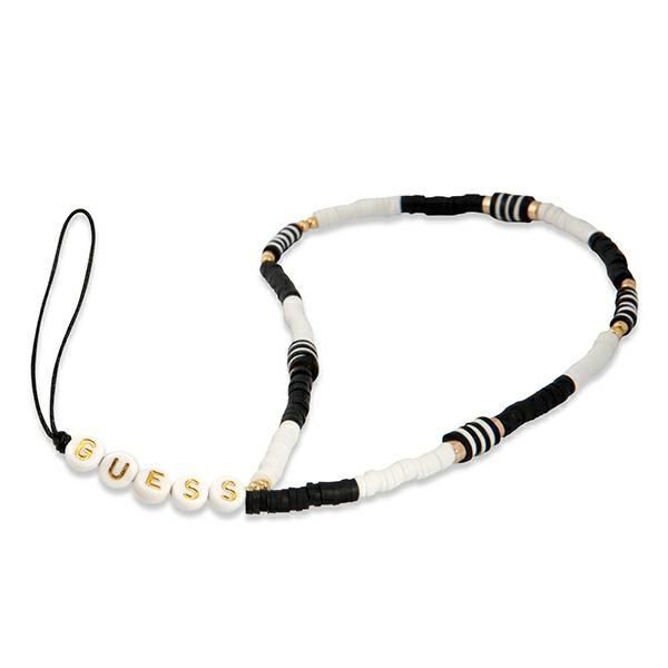Guess Colar Pendante Heishi Beads para Telemóvel Black/White