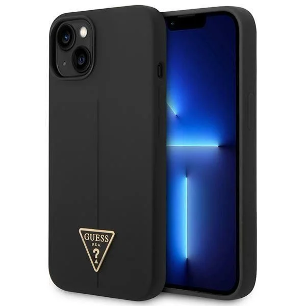 Guess Capa Silicone para iPhone 14 Plus Black