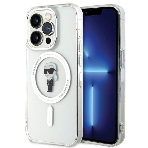 Karl Lagerfeld Capa IML Ikonik MagSafe para iPhone 15 Pro Transparente