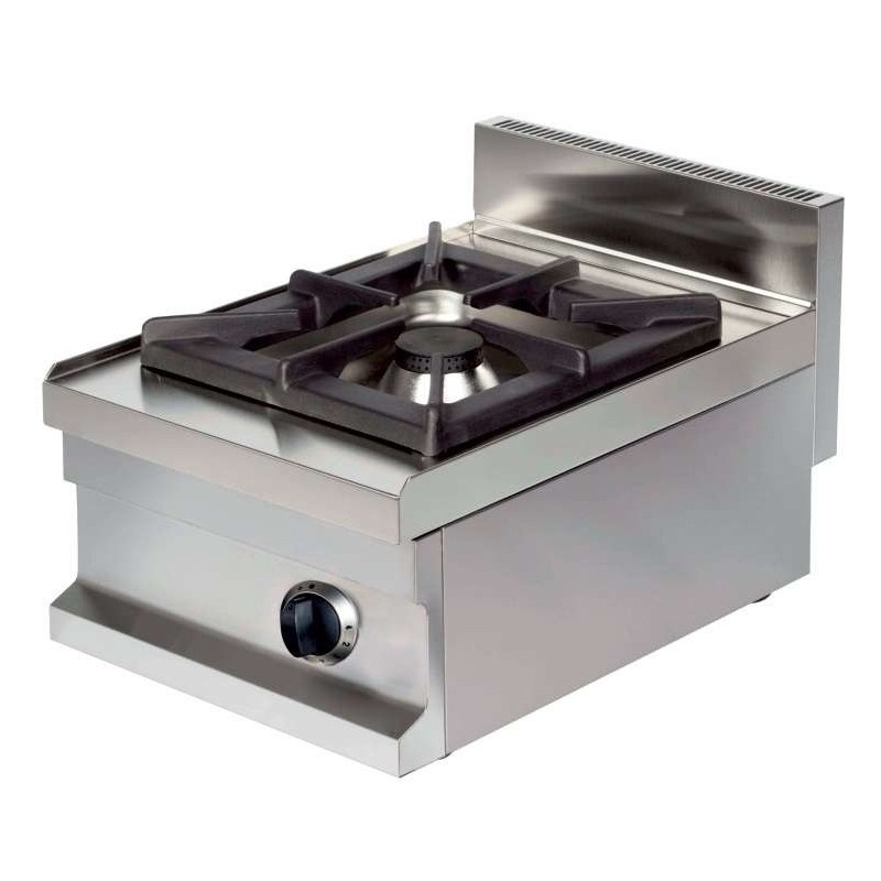 Fogão a gás de mesa 1 queimador 6kW 400x600x265mm