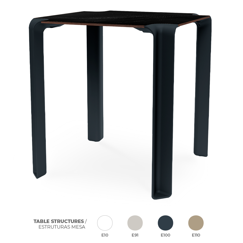 Pack 8 Mesas Iris Dark Marble