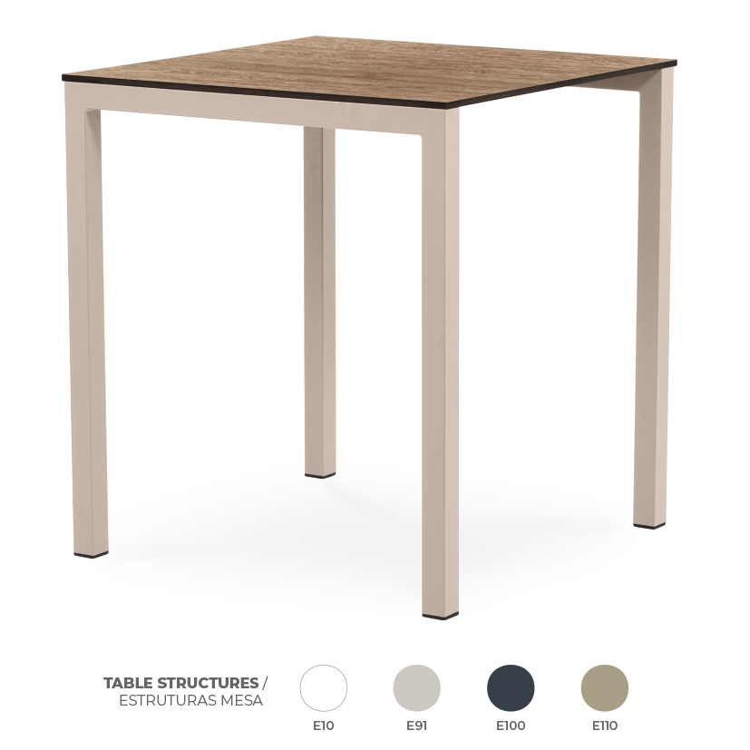 Pack 20 Mesas Metal Countryside Oak