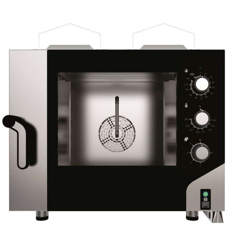 Forno de conveção a gás para pastelaria/padaria 4 tabuleiros 600x400mm