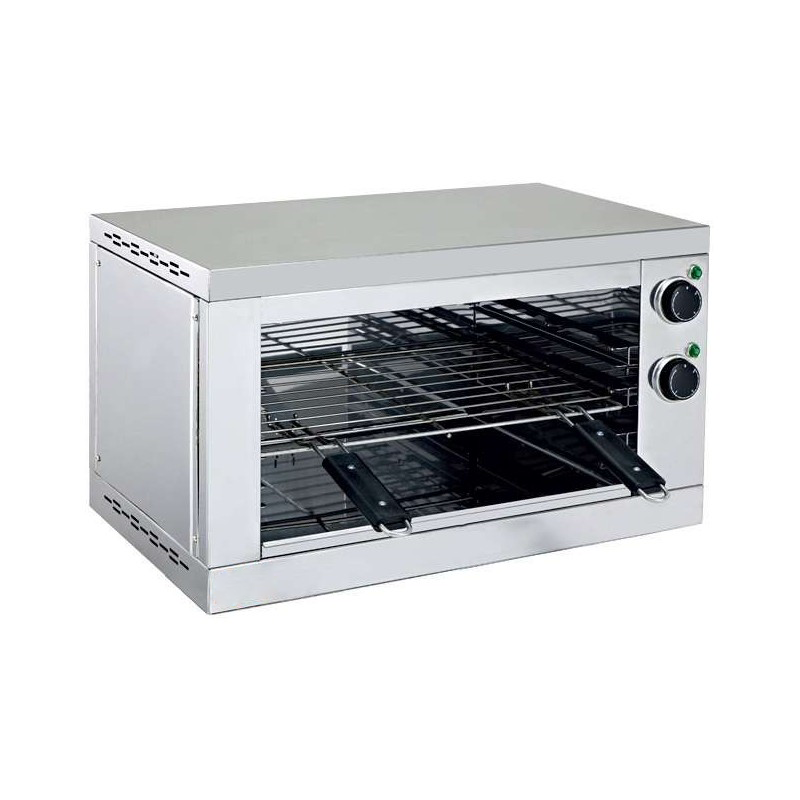 Salamandra Elétrica Resistência Superior com temporizador 2200W 600X300X360mm