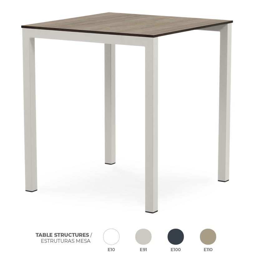 Pack 20 Mesas Metal Provincial Oak