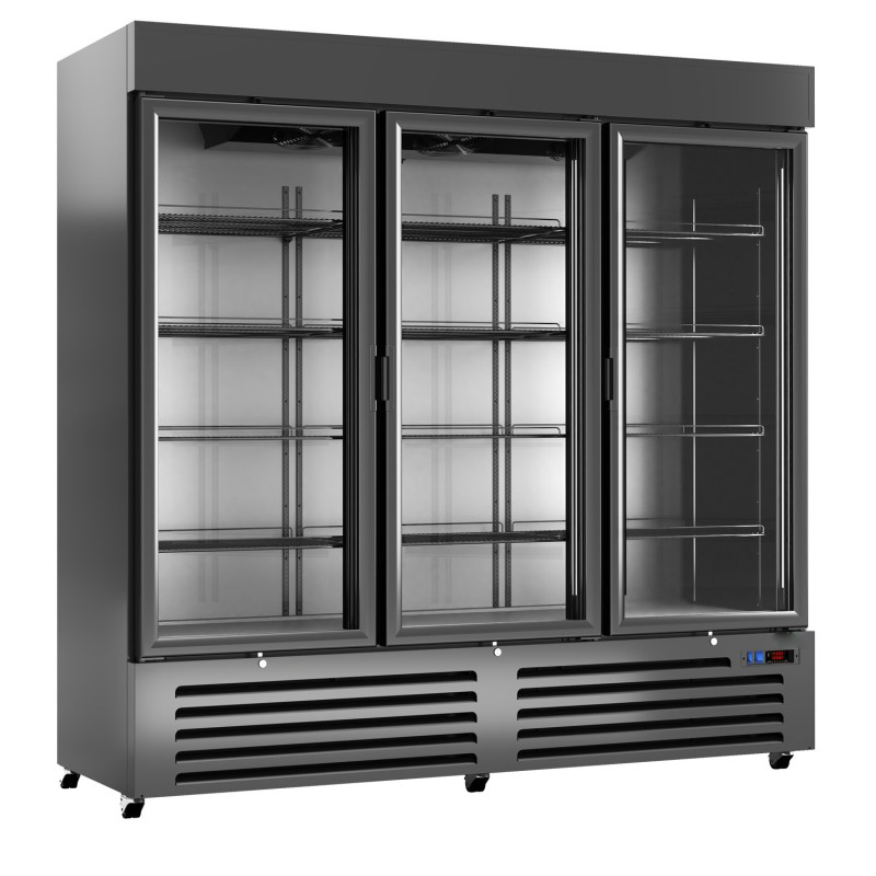 Vertical Congelador 3 Portas de Vidro 2057x726x2025h mm