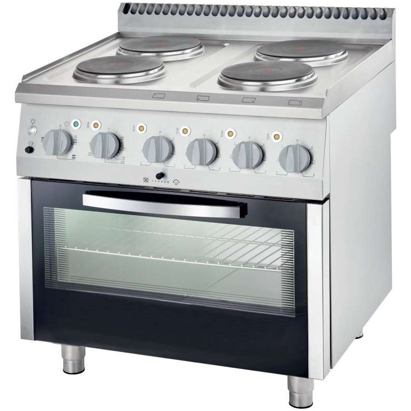 Fogão elétrico de 4 queimadores com forno 4X2,6KW