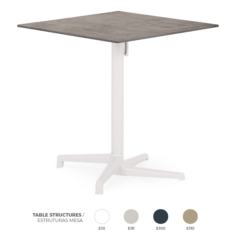 Pack 12 Mesas Boomerang Industrial Concrete
