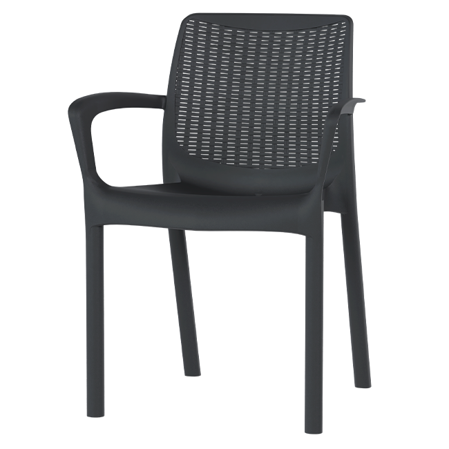 Pack 40 Cadeiras Indy Rattan Antracite
